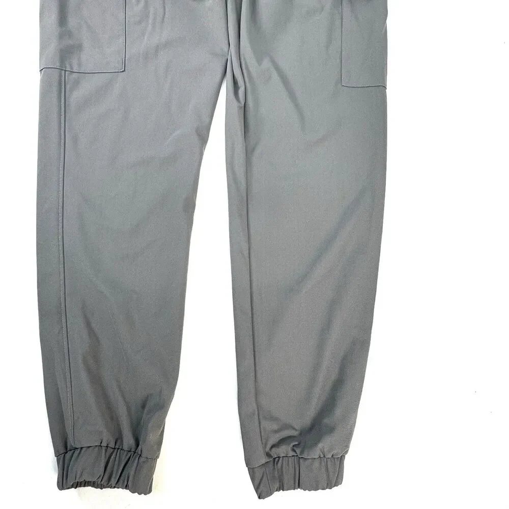 Zyia Active Gray Jogger Cargo Pants Drawstring Mens Size Medium